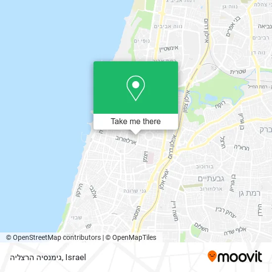 Карта גימנסיה הרצליה