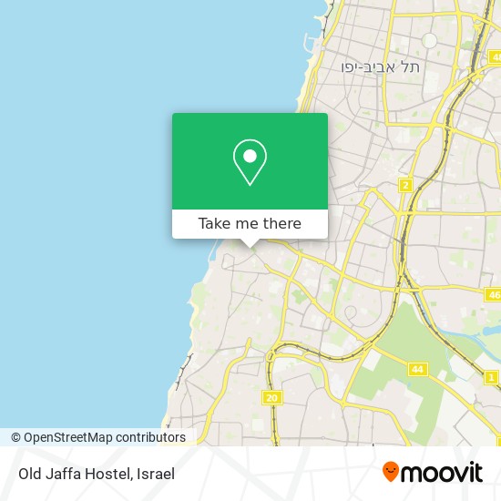 Old Jaffa Hostel map