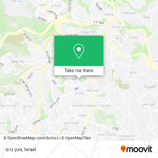 Карта מכון כרם