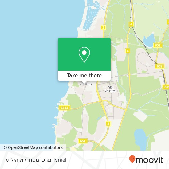 מרכז מסחרי וקהילתי map