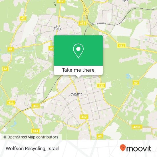 Wolfson Recycling map