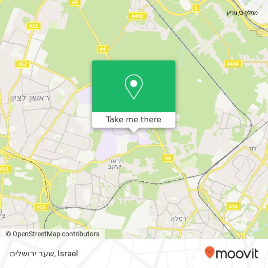 שער ירושלים map