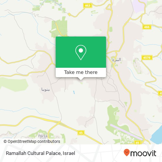 Ramallah Cultural Palace map