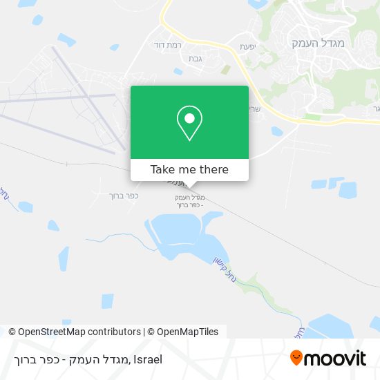 מגדל העמק - כפר ברוך map