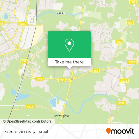 קופת חולים מכבי map