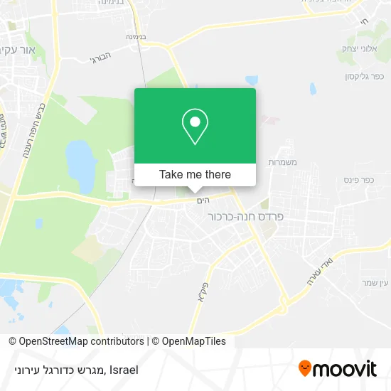 מגרש כדורגל עירוני map