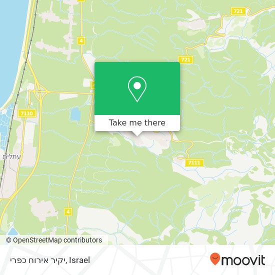 יקיר אירוח כפרי map