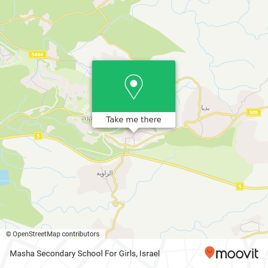 Masha Secondary School For Girls map
