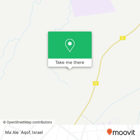 Ma`Ale `Aqof map