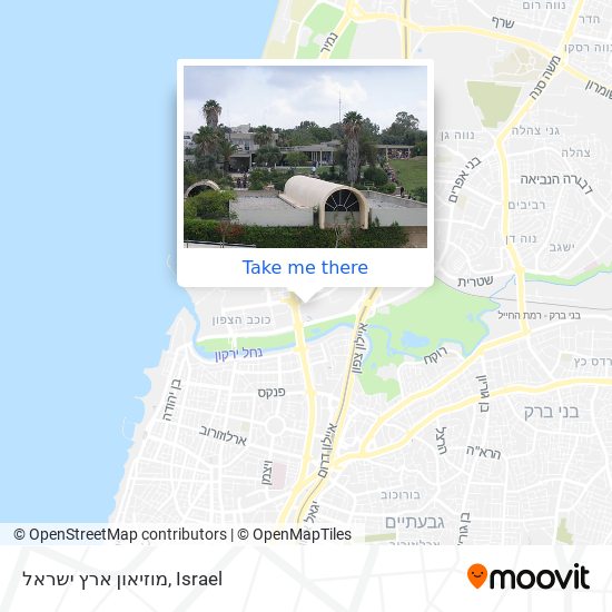Карта מוזיאון ארץ ישראל