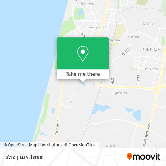 אגמון פולג map