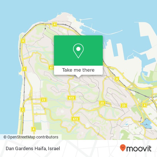 Dan Gardens Haifa map