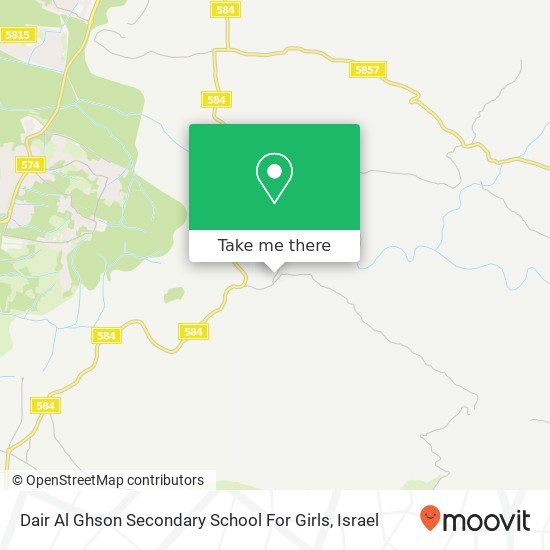 Карта Dair Al Ghson Secondary School For Girls