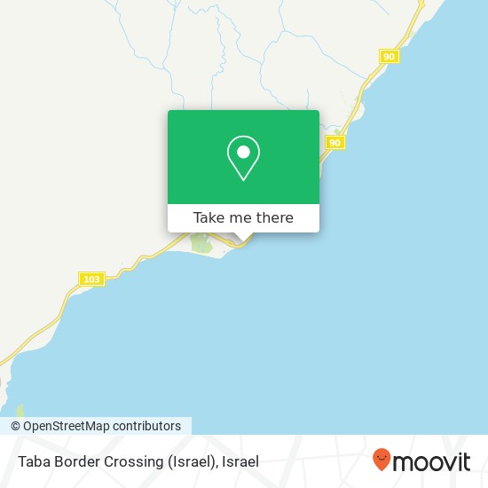 Taba Border Crossing (Israel) map