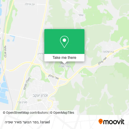 Карта כפר הנוער מאיר שפיה