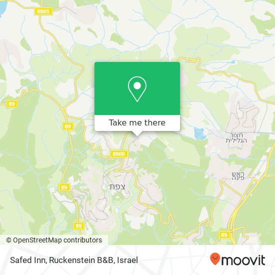 Карта Safed Inn, Ruckenstein B&B