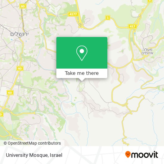 University Mosque map