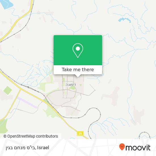 בי"ס מנחם בגין map