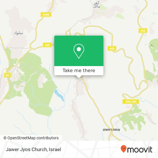 Jawer Jyos Church map