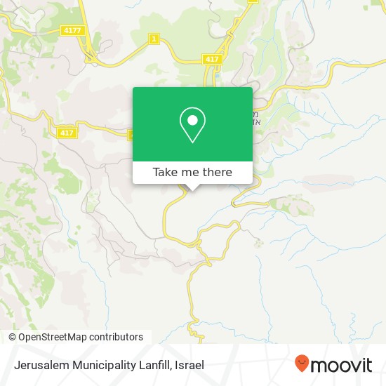 Jerusalem Municipality Lanfill map