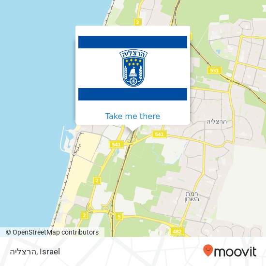 הרצליה map