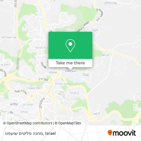 מחנה פליטים שועפט map