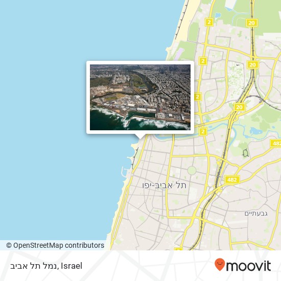 Карта נמל תל אביב