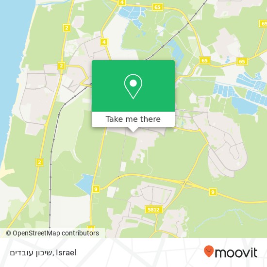 שיכון עובדים map