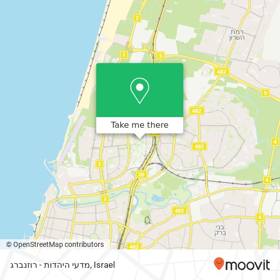 מדעי היהדות - רוזנברג map