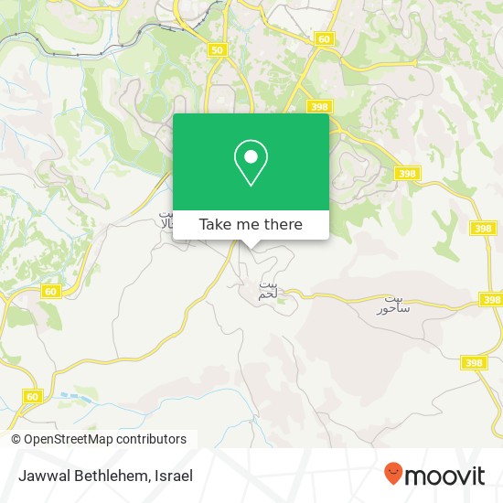 Jawwal Bethlehem map