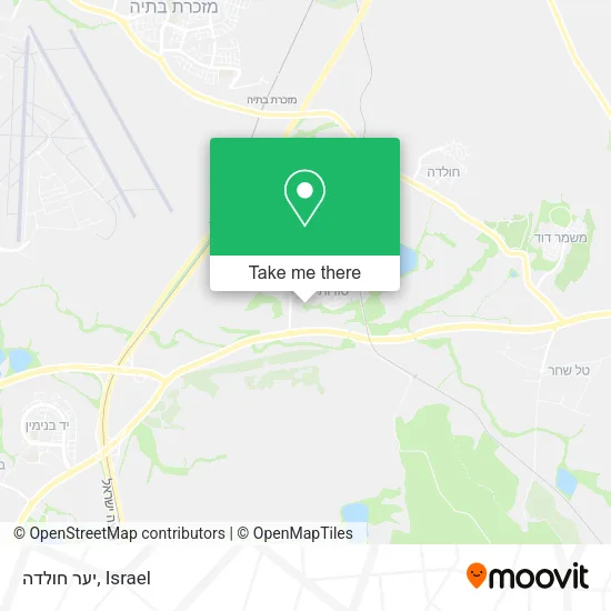 Карта יער חולדה
