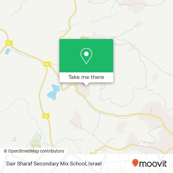 Dair Sharaf Secondary Mix School map