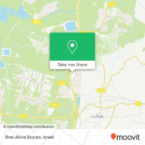 Карта Bnei Akiva Scouts
