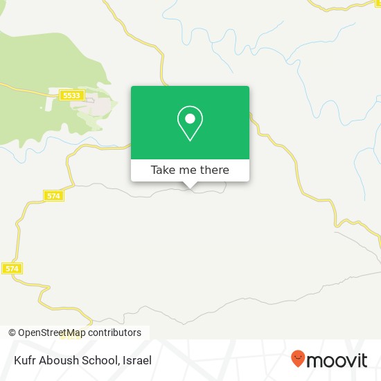 Kufr Aboush School map