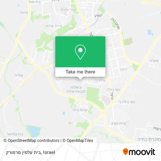Карта בית עלמין מרמורק