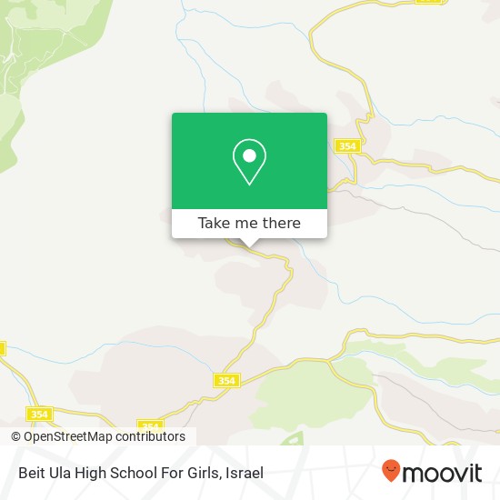 Beit Ula High School For Girls map
