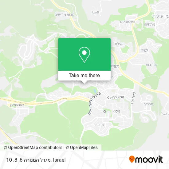 Карта מגדל המנורה 6, 8, 10