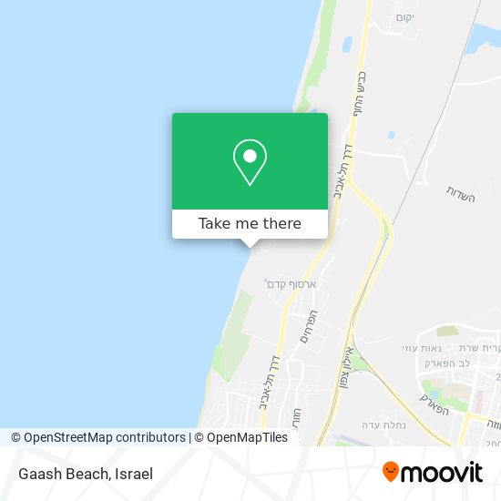 Gaash Beach map