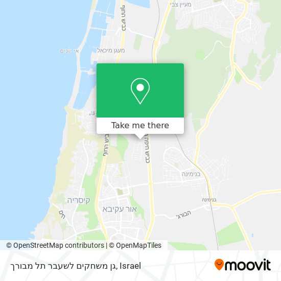 Карта גן משחקים לשעבר תל מבורך