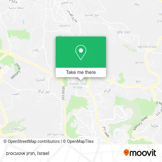 Карта חניון אוטובוסים