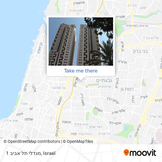 Карта מגדלי תל אביב 1