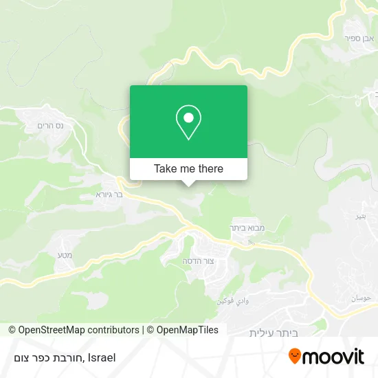 Карта חורבת כפר צום