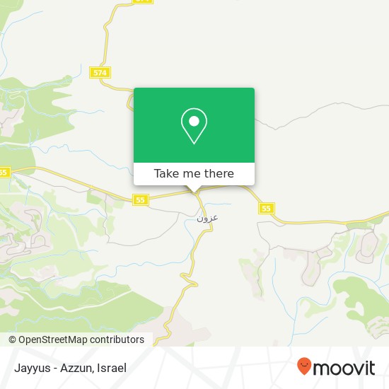 Карта Jayyus - Azzun