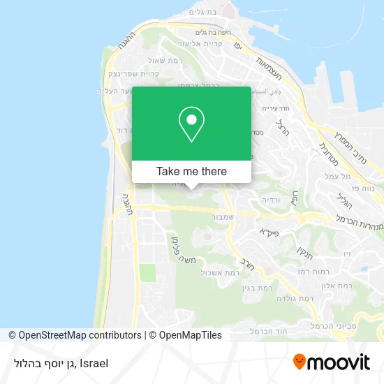 Карта גן יוסף בהלול
