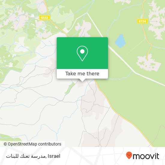 مدرسة تعنك للبنات map