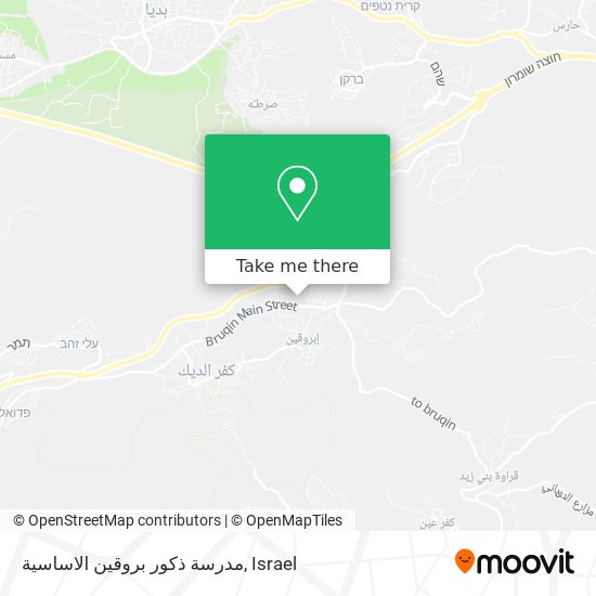 مدرسة ذكور بروقين الاساسية map