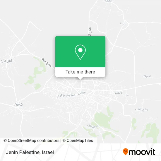 Jenin Palestine map