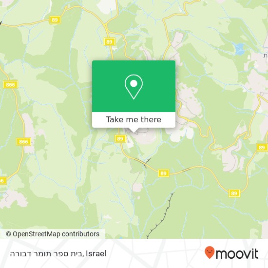 בית ספר תומר דבורה map