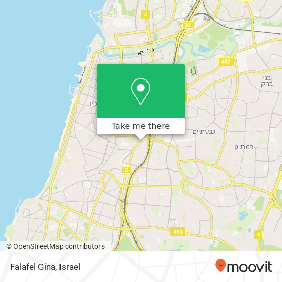 Falafel Gina map