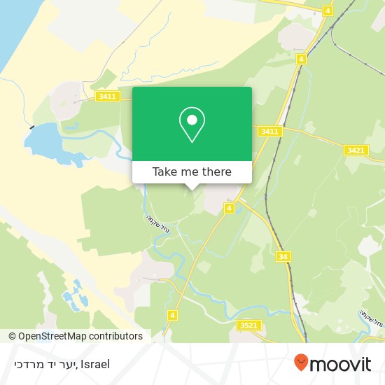 יער יד מרדכי map